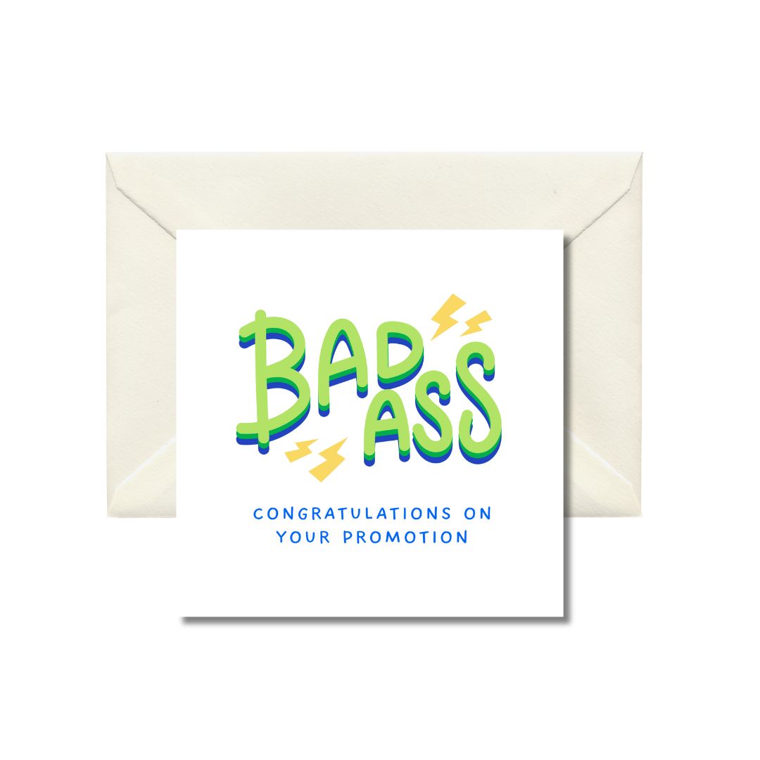 Badass Promotion Congratulations Card
