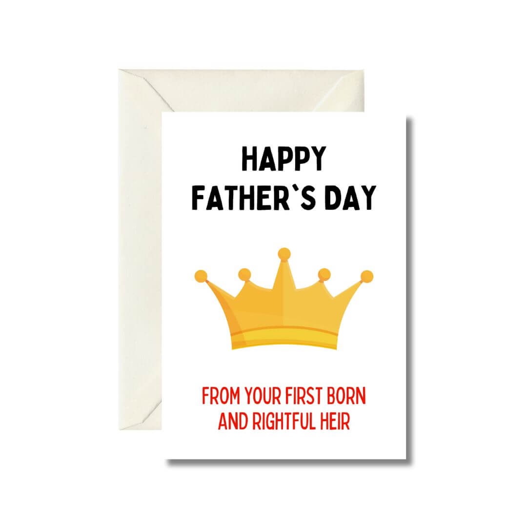 Happy Father's Day Crown Card