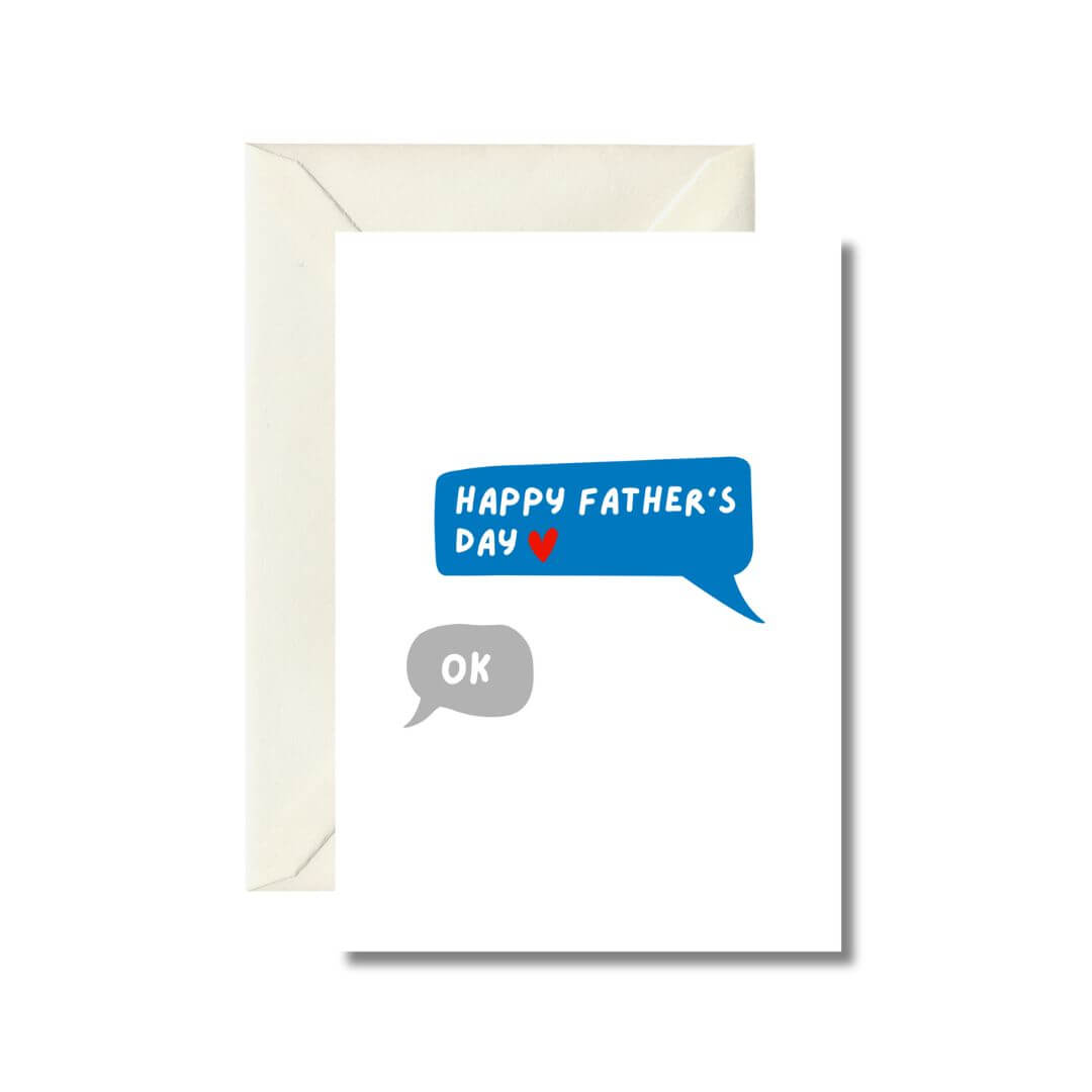 Happy Father's Day Greeting Card with Envelope