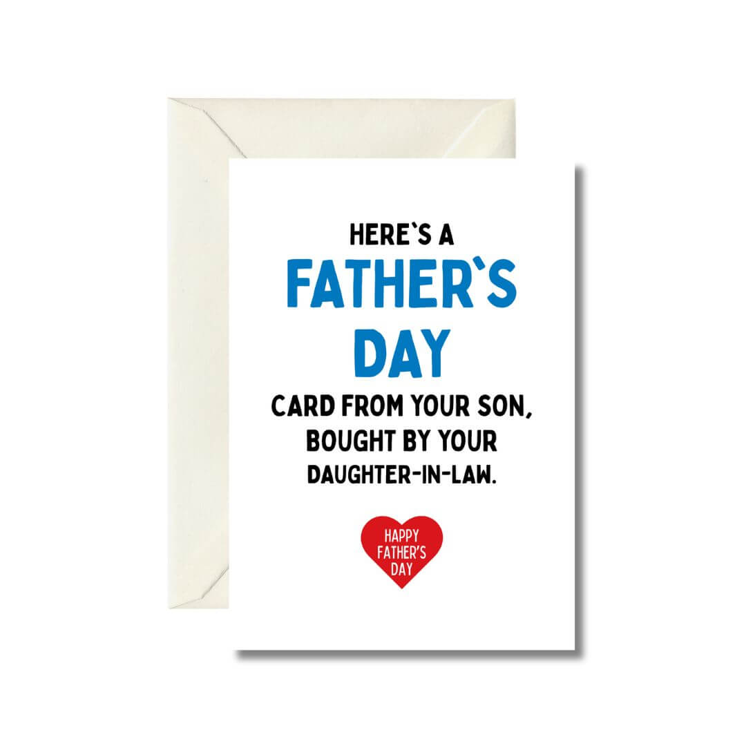 Father's Day Greeting Card from Son and Daughter-in-Law