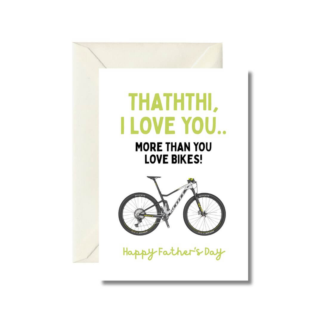 Father's Day Bike Greeting Card