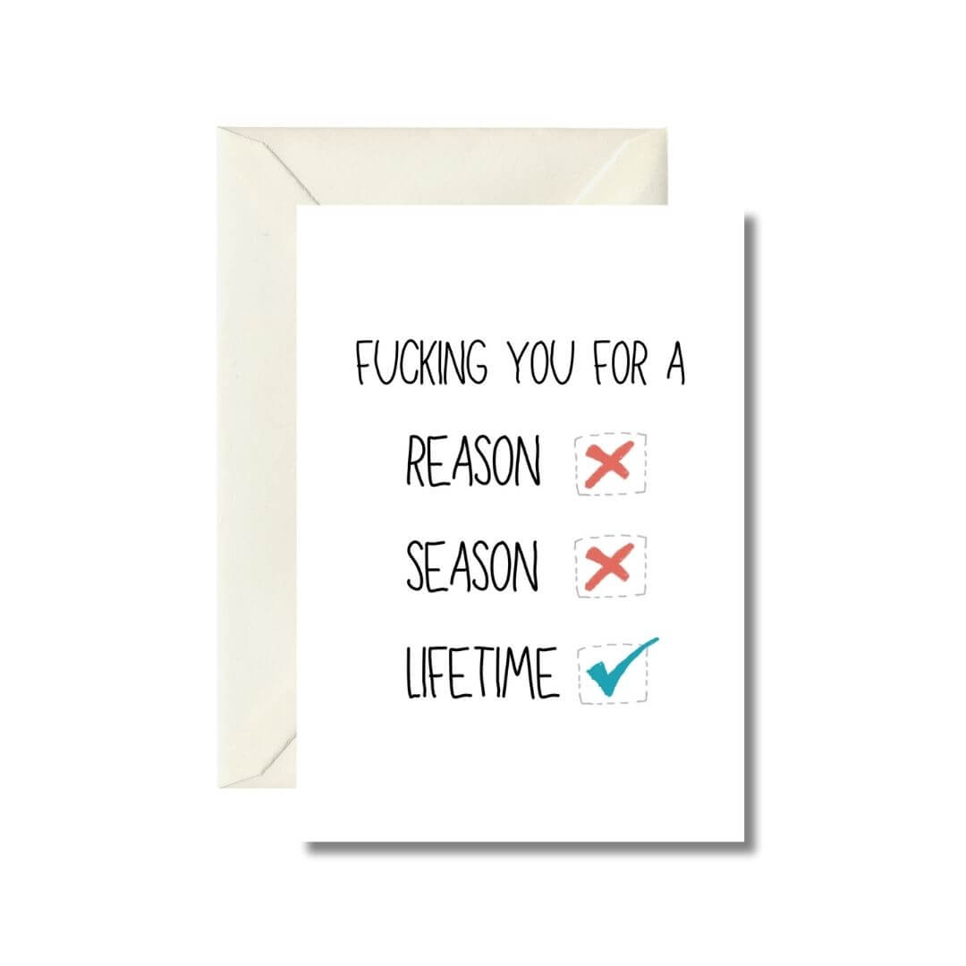 Lifetime Friendship Humorous Greeting Card