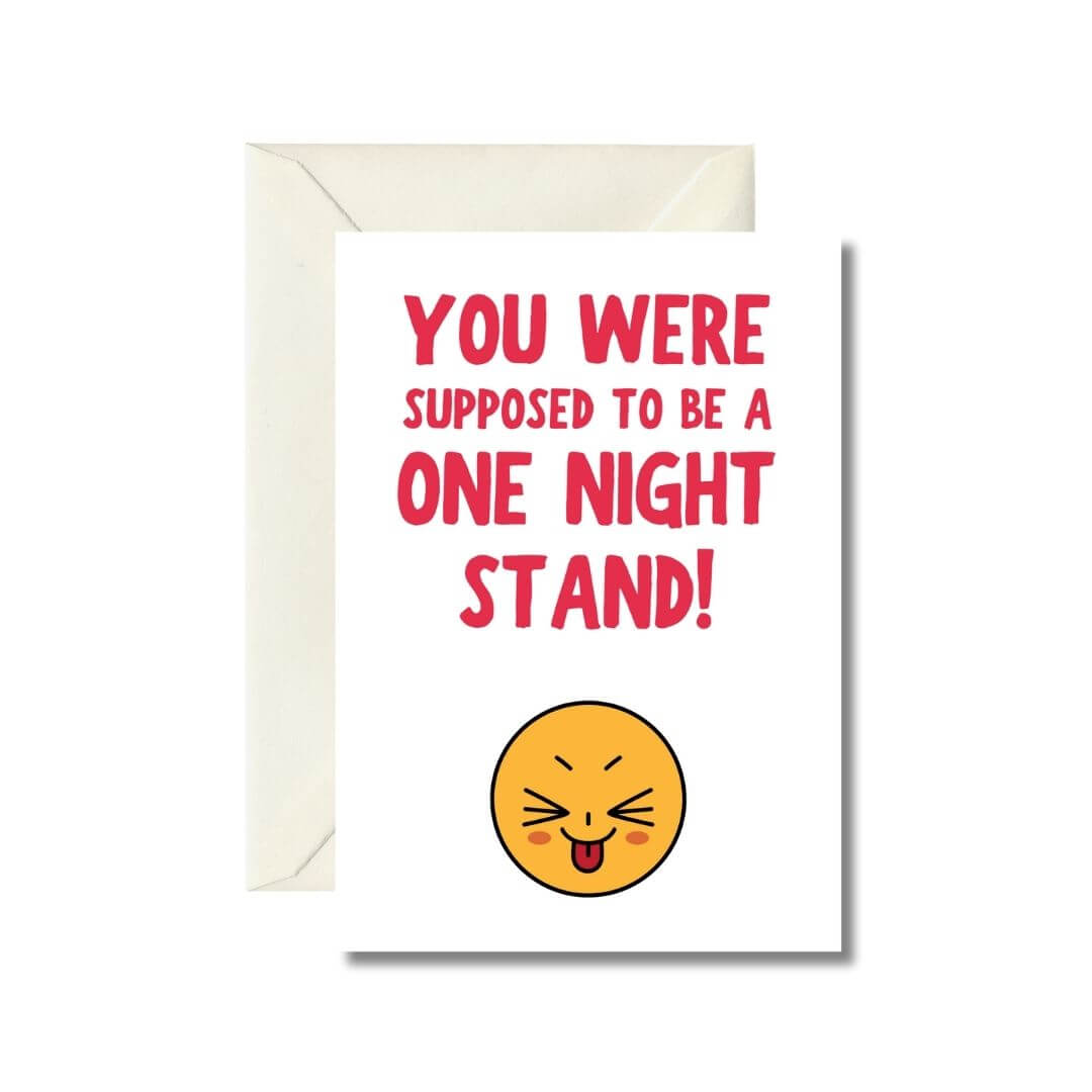 One Night Stand Humor Greeting Card