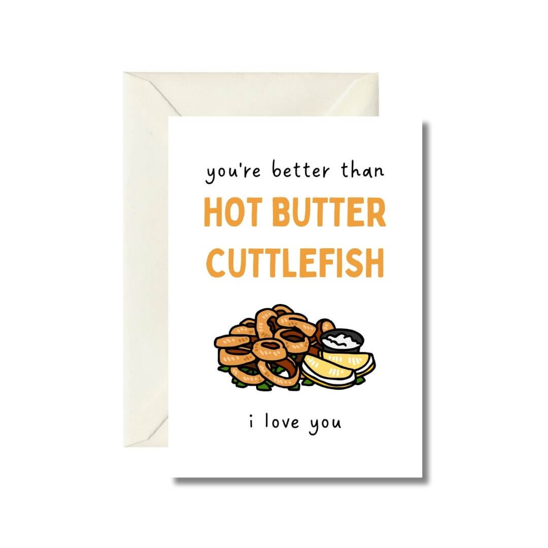 Hot Butter Cuttlefish Greeting Card