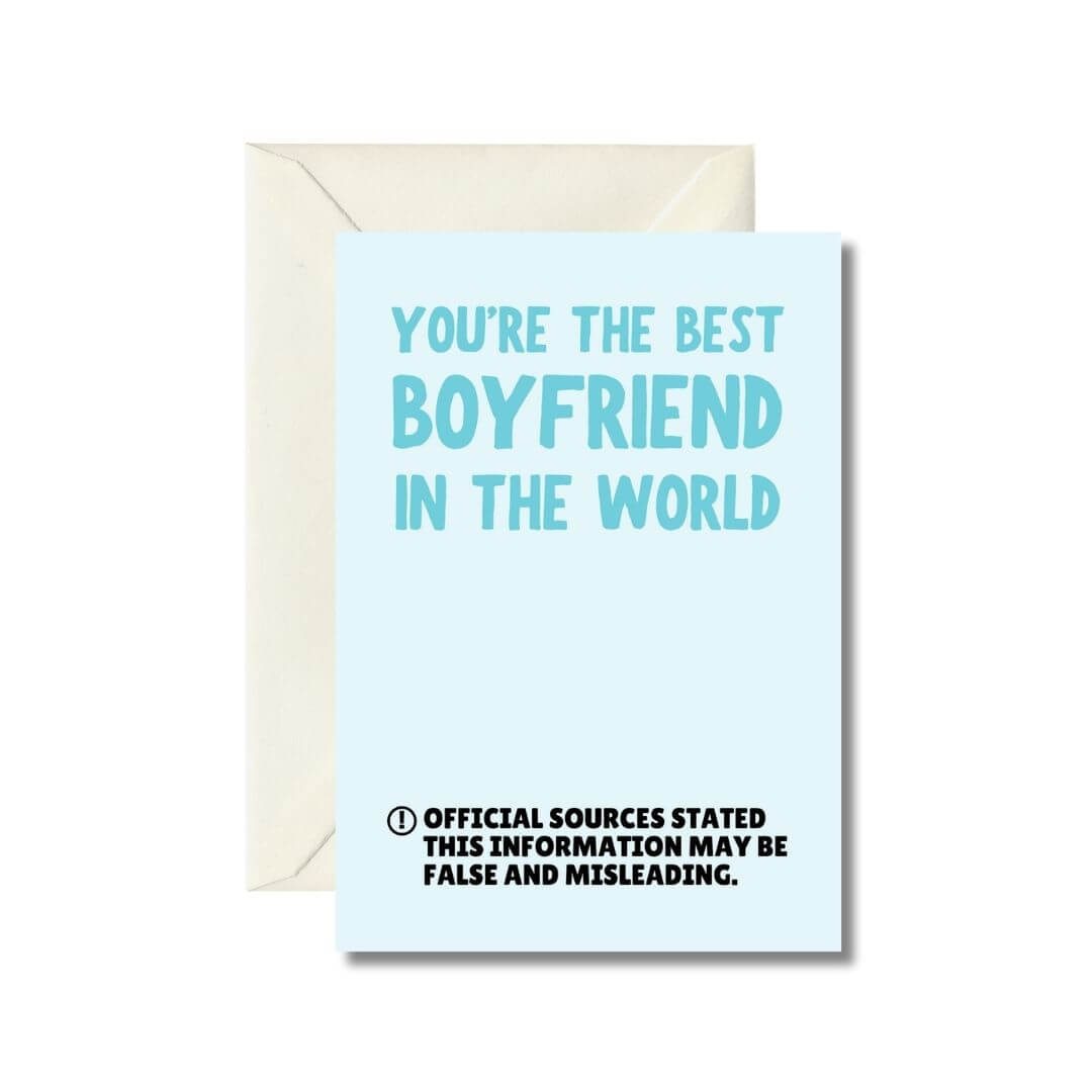 Best Boyfriend in the World Greeting Card
