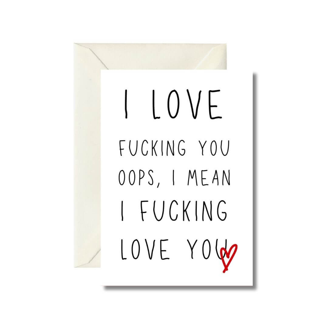 Humorous Love Confession Card