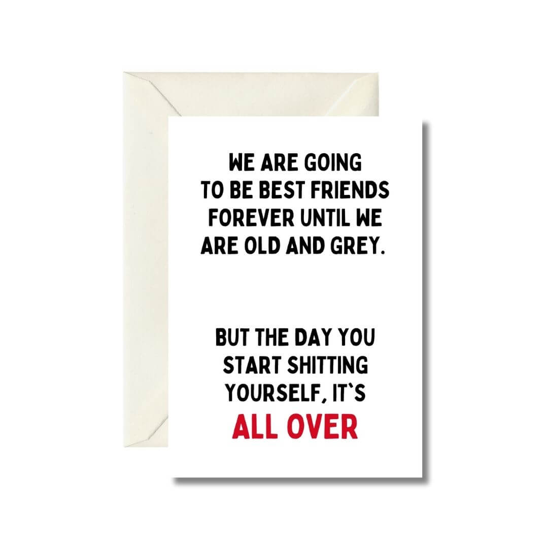 Best Friends Forever Humorous Greeting Card