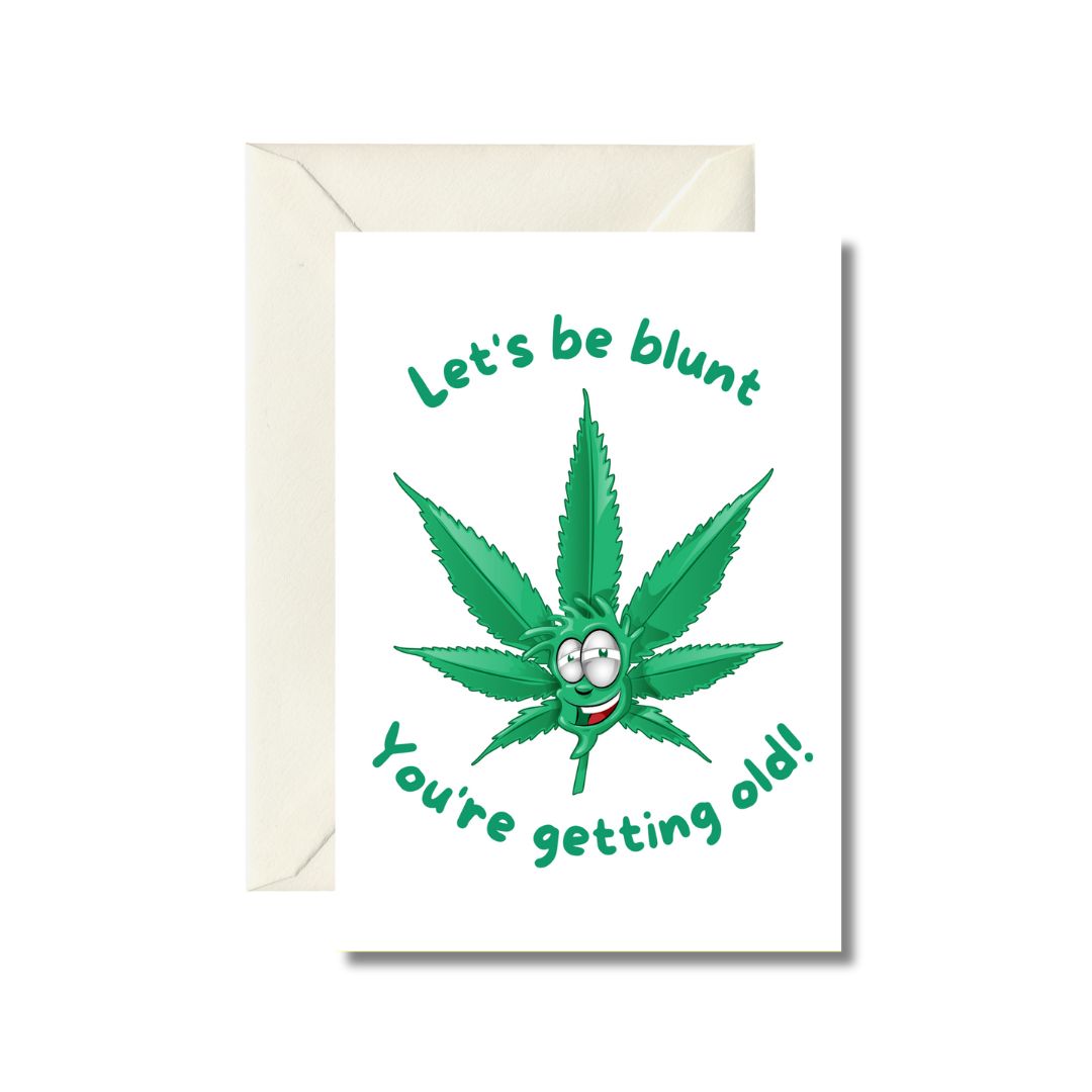 Funny Cannabis-themed Birthday Card