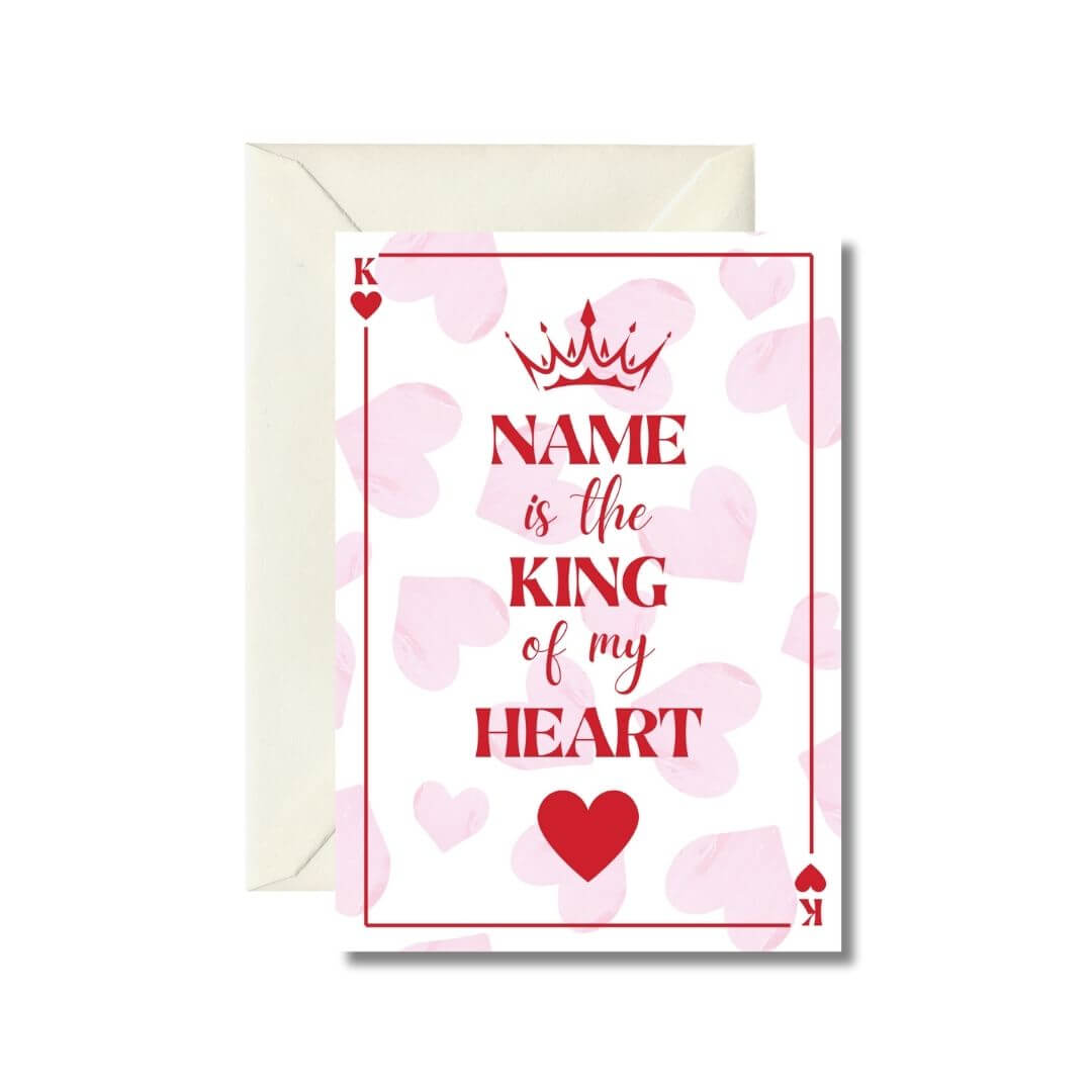 King of My Heart Greeting Card