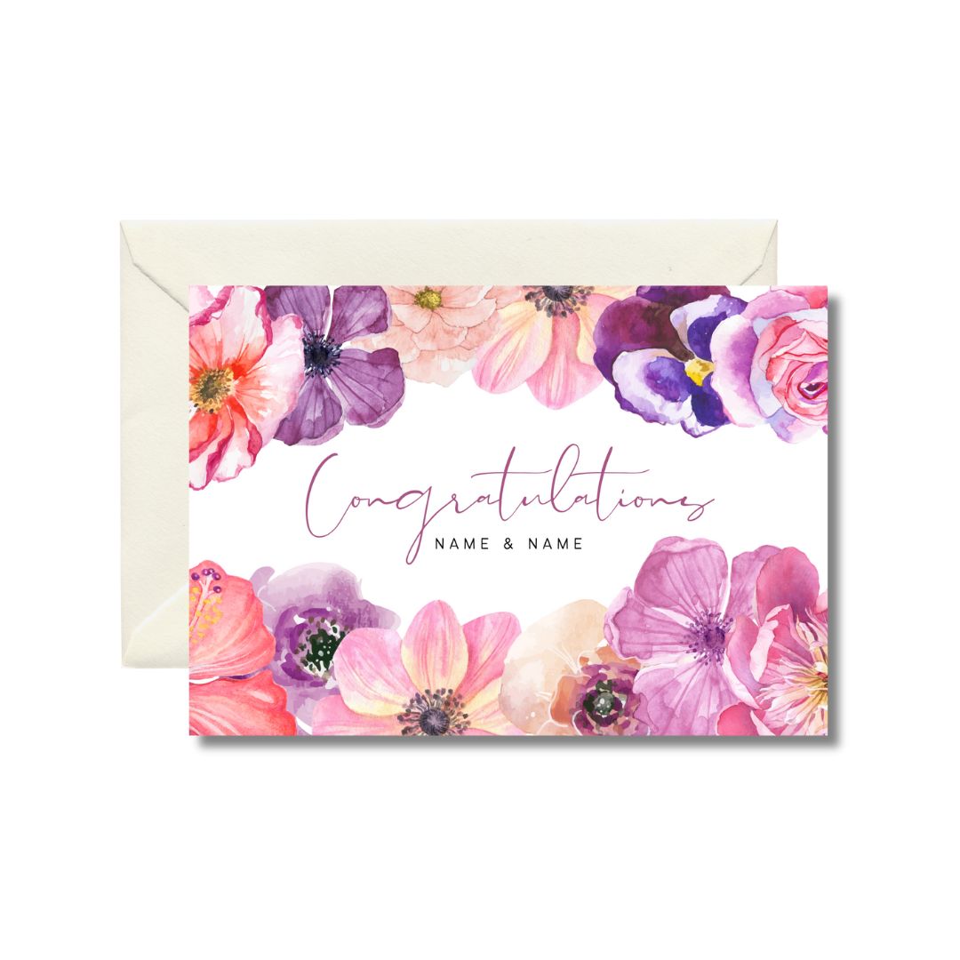 Floral Congratulations Card