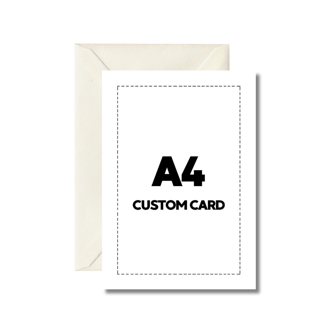 A4 Custom Greeting Card