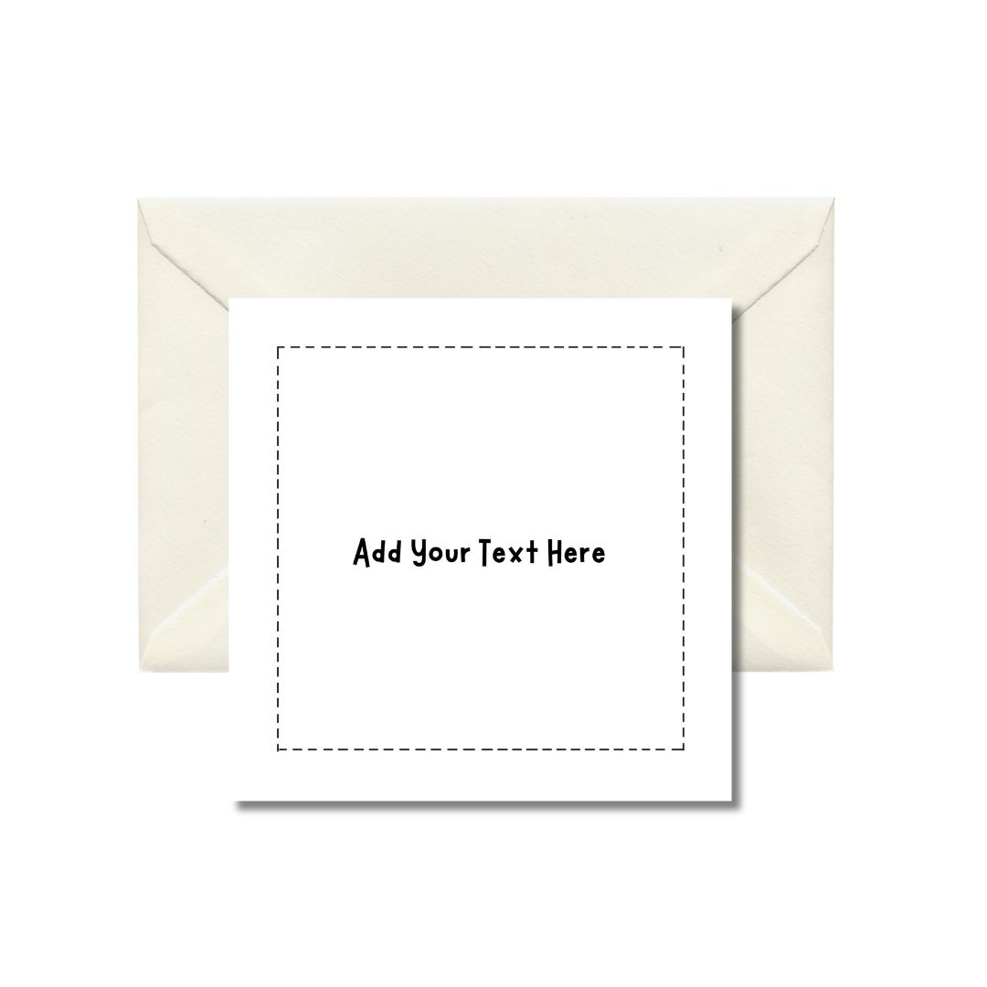 Square Custom Greeting Card – Image 1