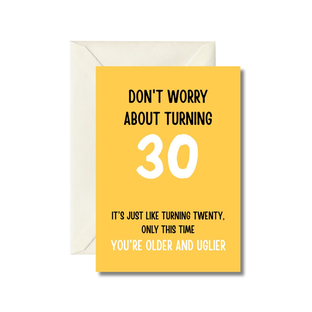 30th Birthday Humor Card