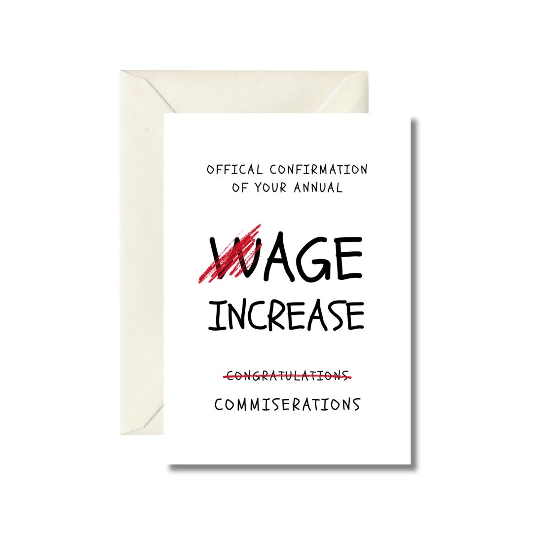 Wage Increase Congratulations Card