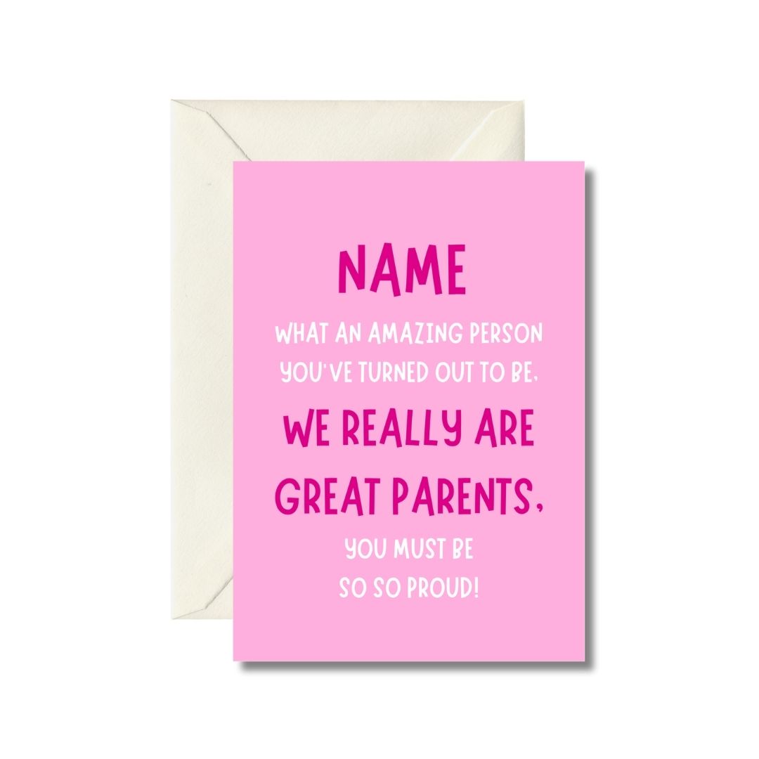 Personalized Pride Greeting Card