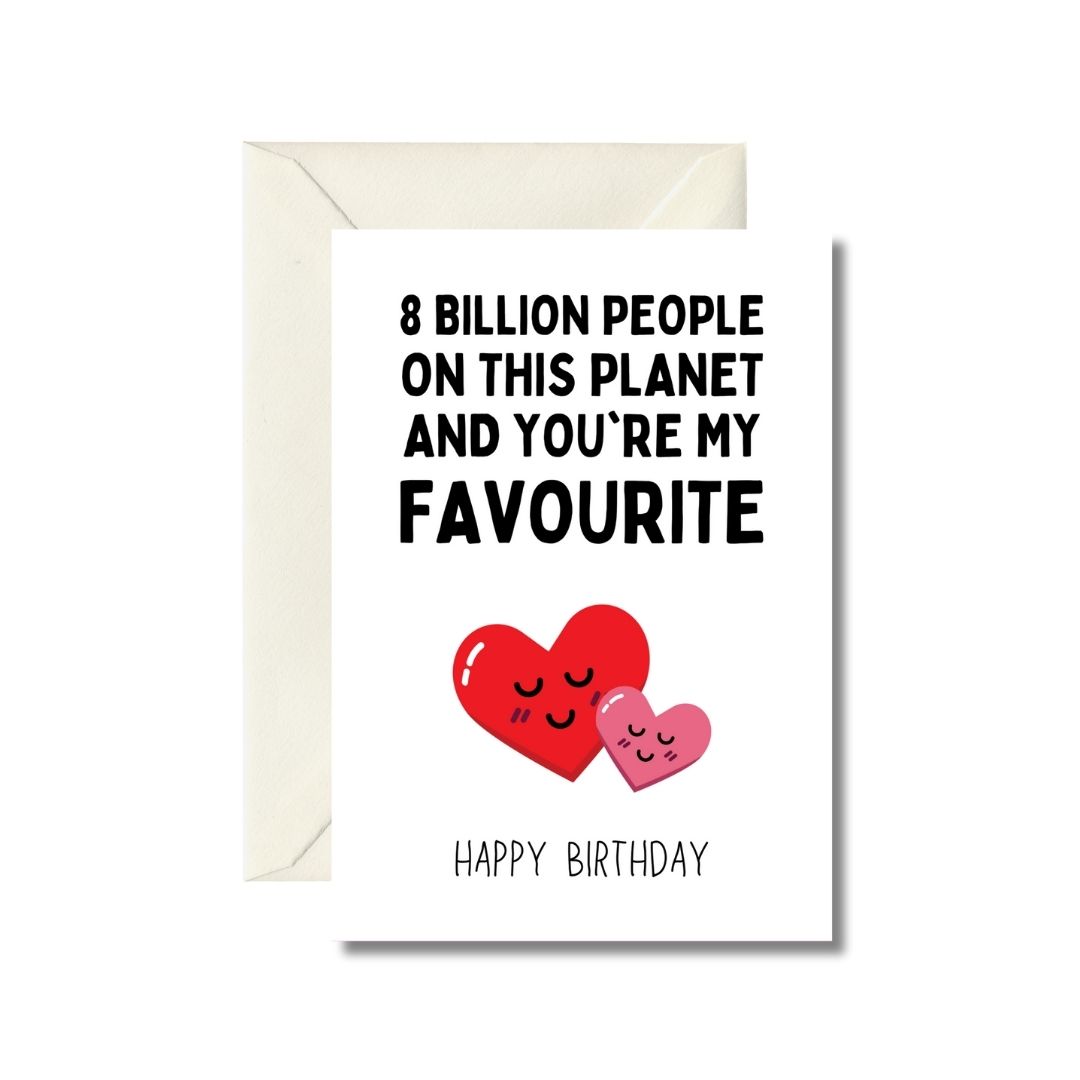 Favorite Person Birthday Card