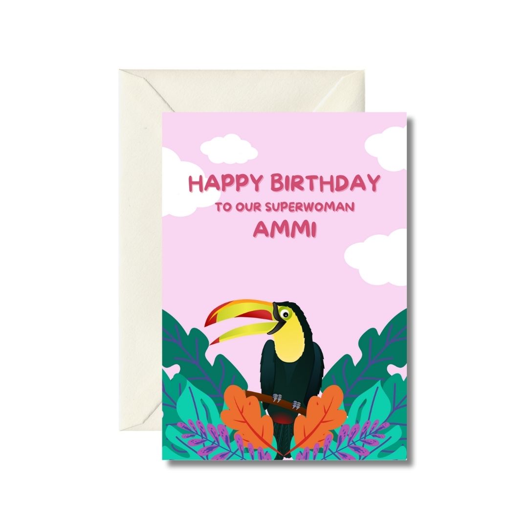 Superwoman Ammi Birthday Card