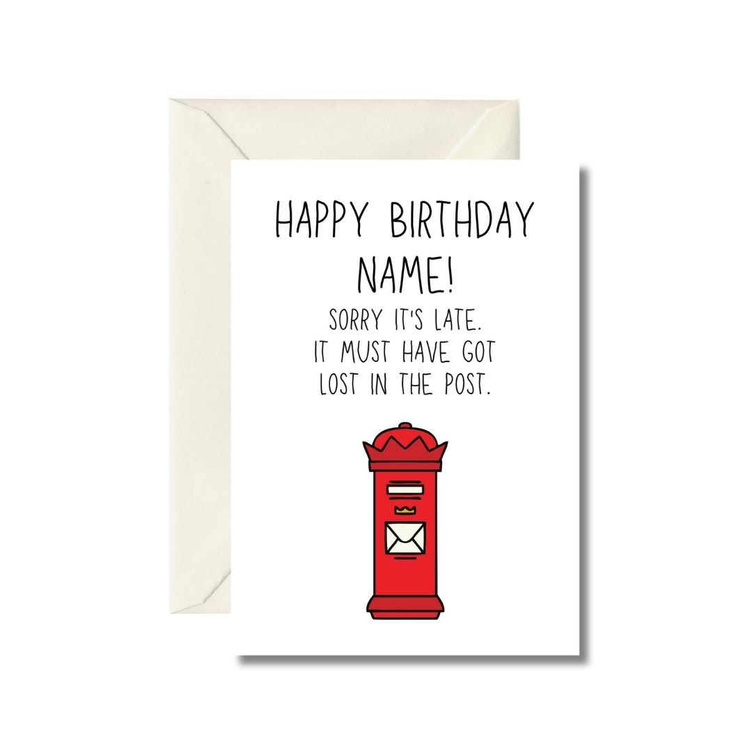 Belated Birthday Greeting Card