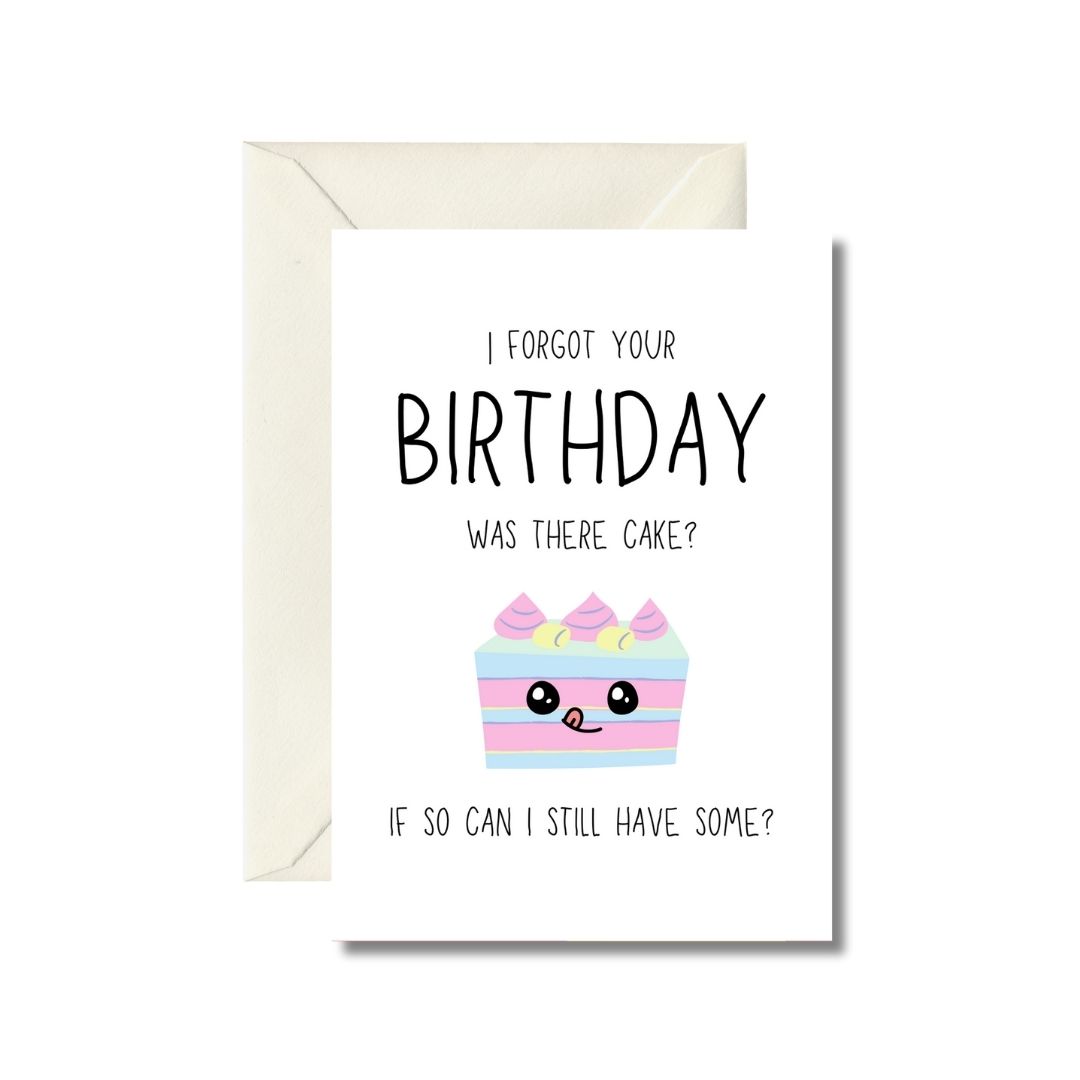 Belated Birthday Greeting Card