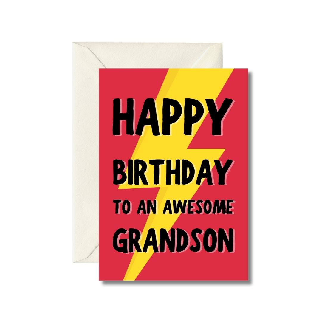 Happy Birthday Grandson Greeting Card