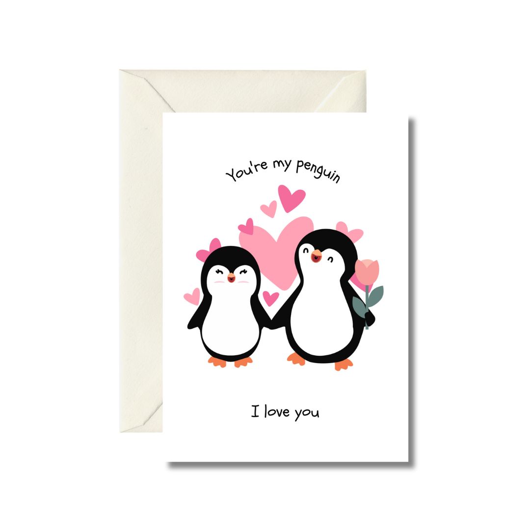 You're My Penguin Love Card
