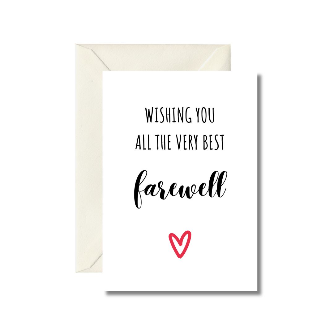 Elegant Farewell Greeting Card