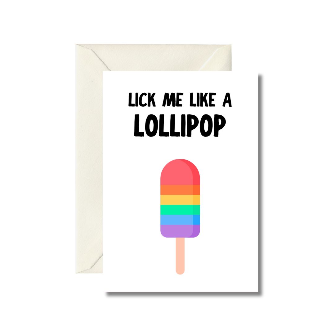 Gay Lollipop Greeting Card