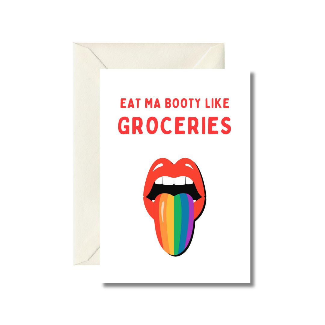 Eat Ma Booty Greeting Card