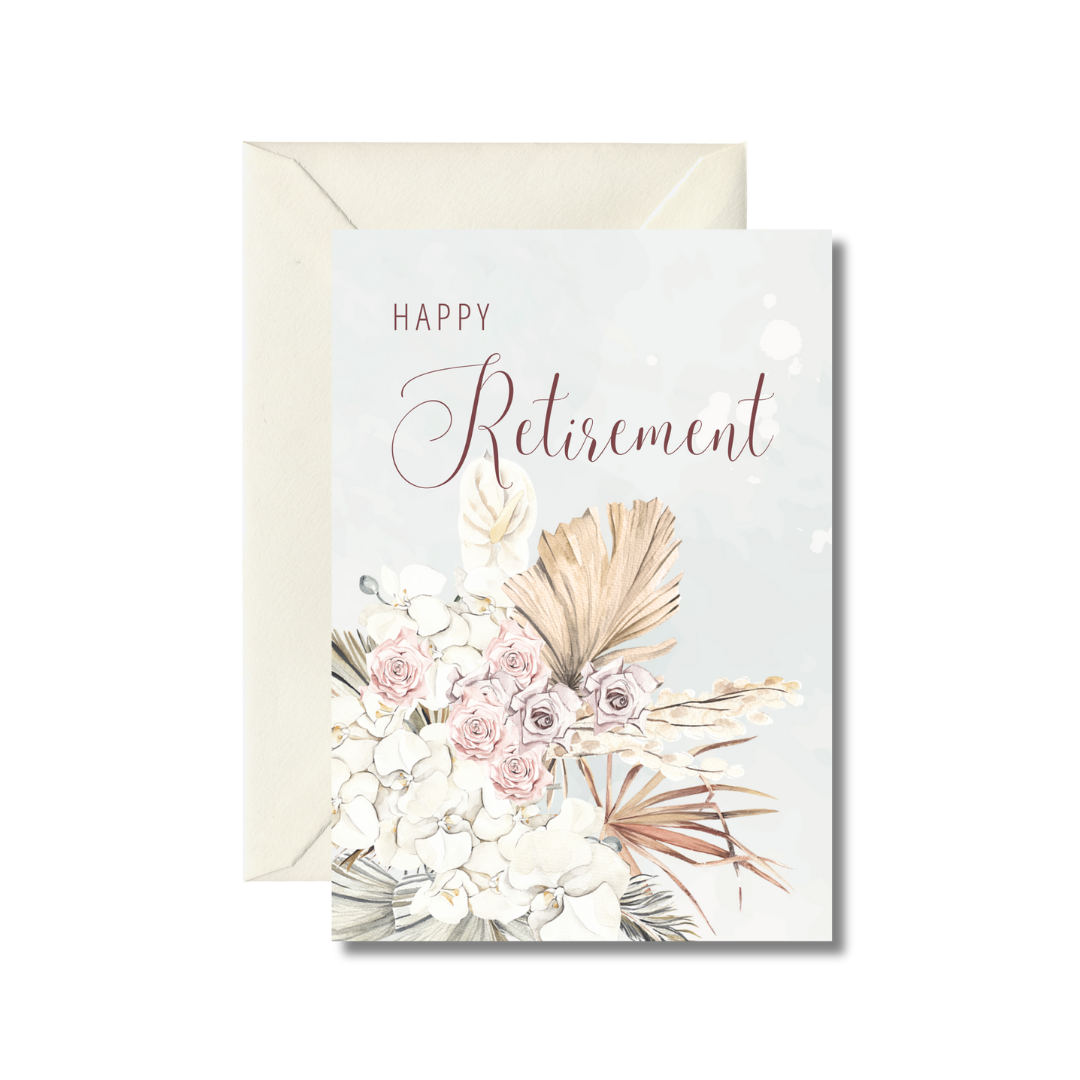 Happy Retirement Floral Greeting Card