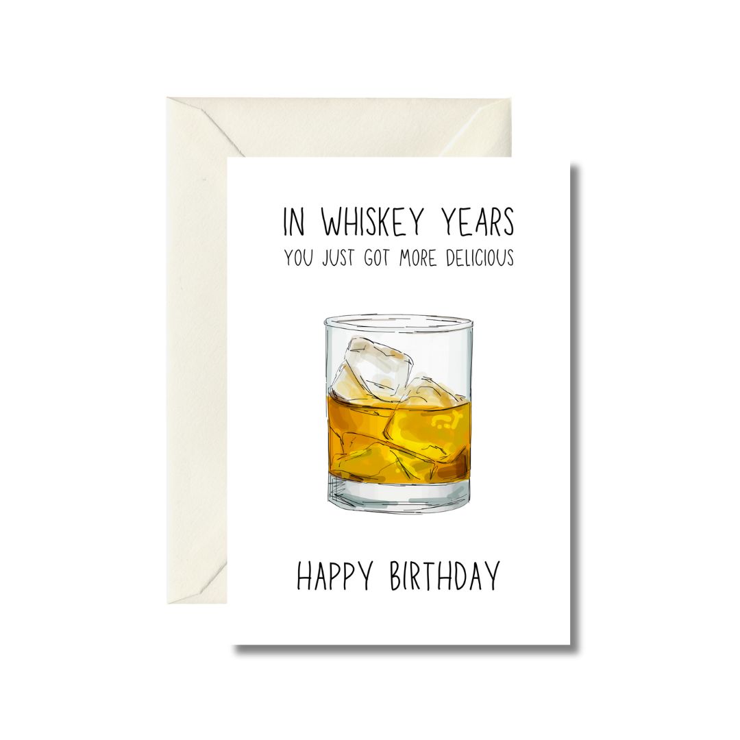 Whiskey Birthday Greeting Card
