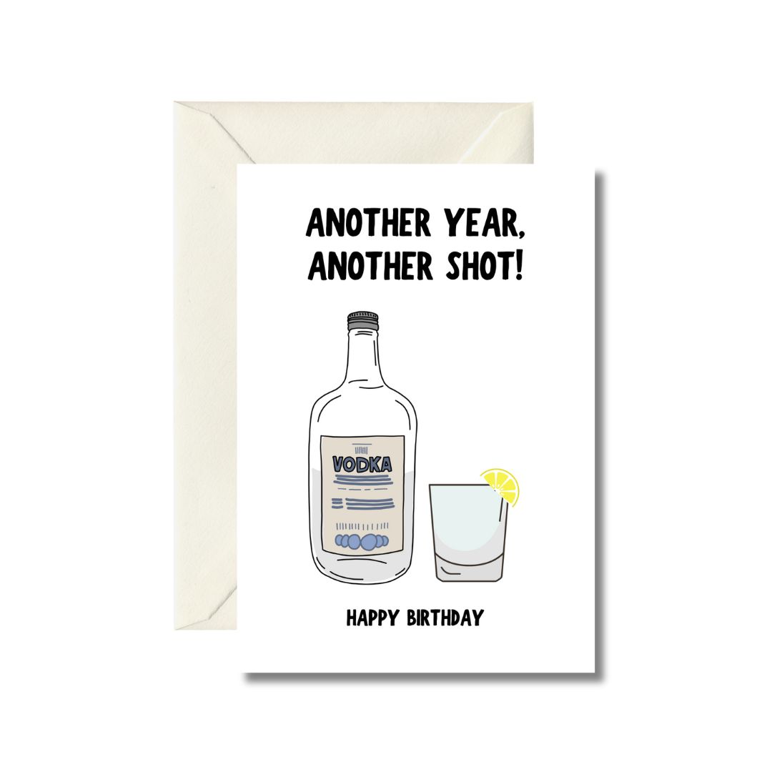 Birthday Vodka Greeting Card