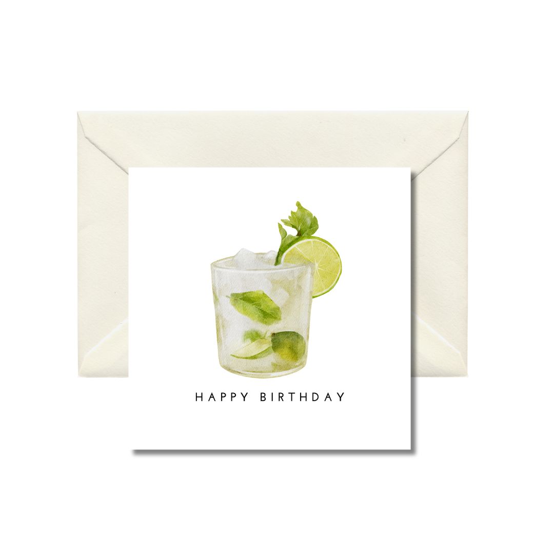 Mojito Happy Birthday Greeting Card