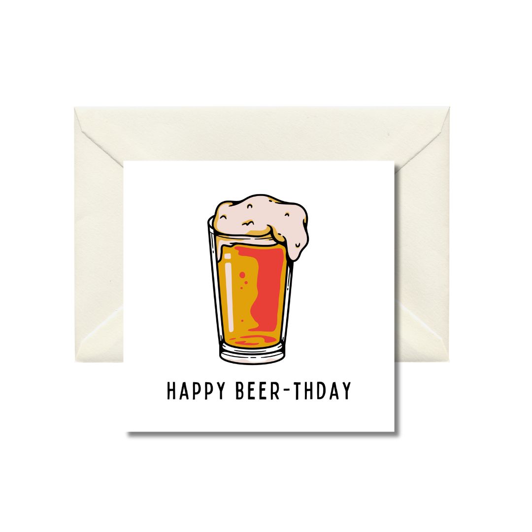 Happy Beer-thday Greeting Card