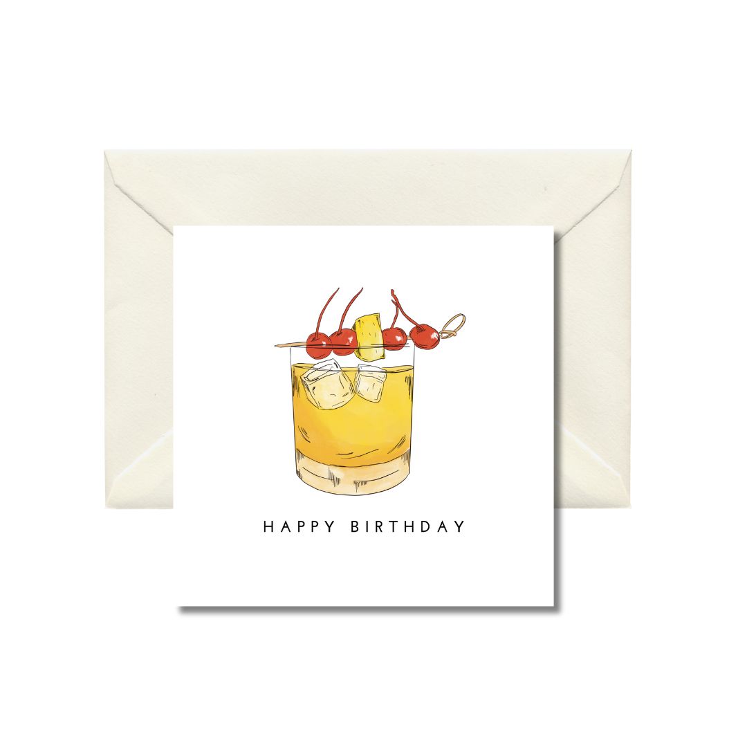 Cocktail Birthday Card