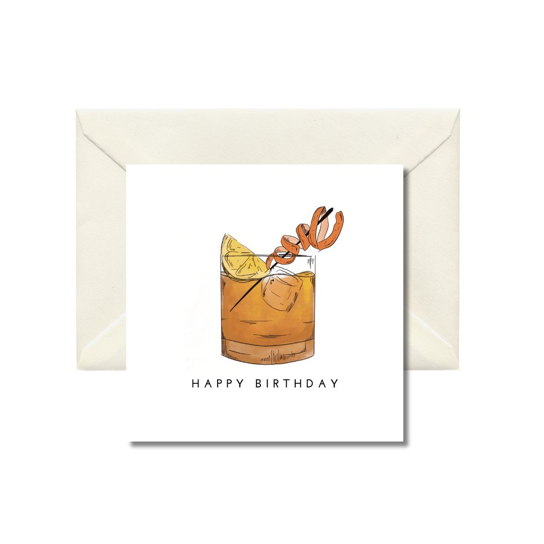 Cocktail Themed Birthday Card
