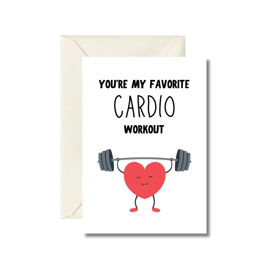 Favorite Cardio Workout Greeting Card