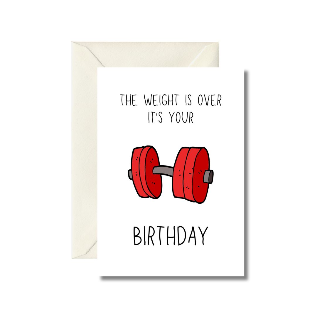 Fitness Themed Birthday Card