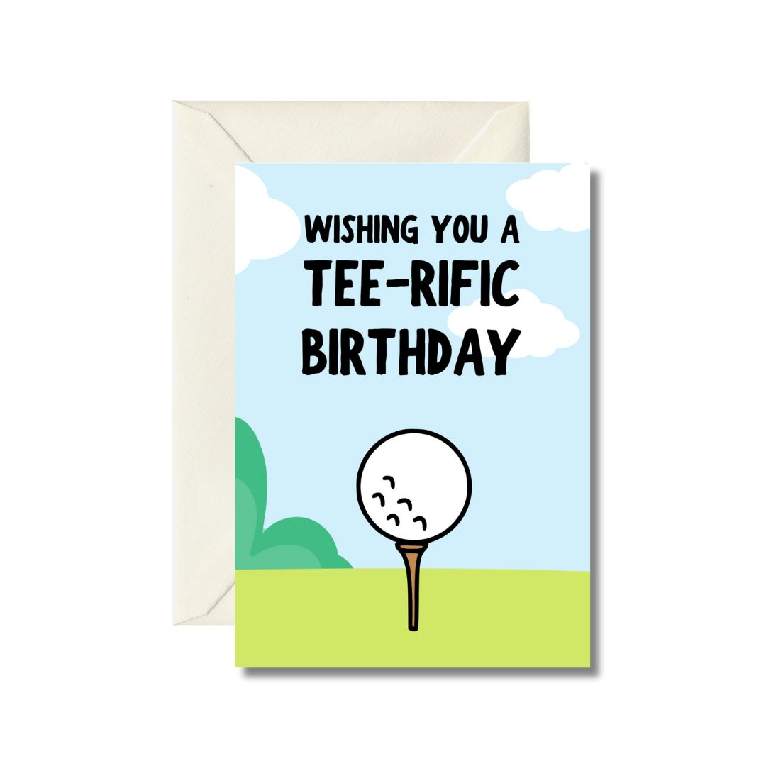 Tee-rific Birthday Golf Card