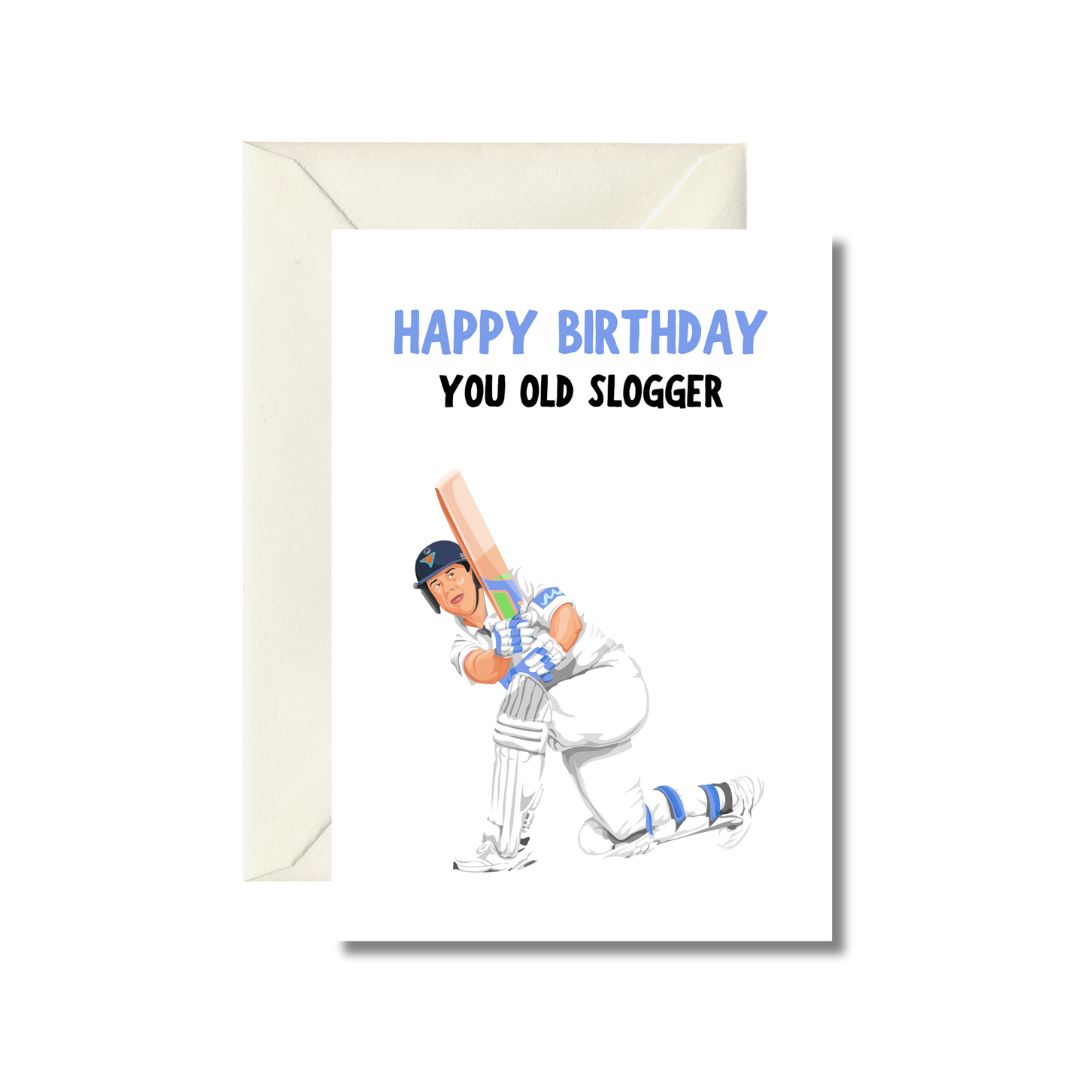 Happy Birthday You Old Slogger Card
