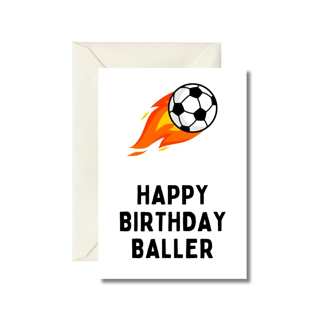 Happy Birthday Baller Greeting Card