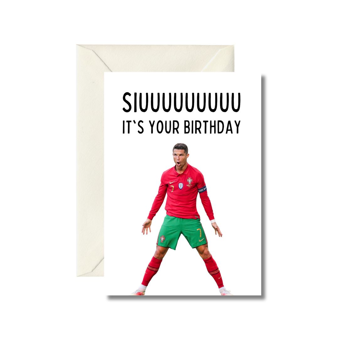 Celebration Football Birthday Card