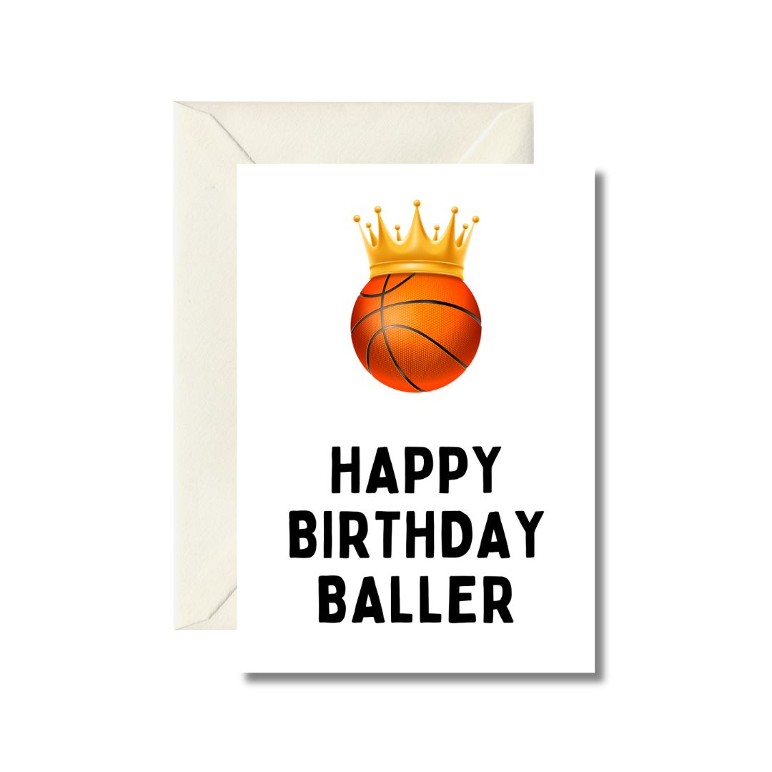 Happy Birthday Baller Greeting Card