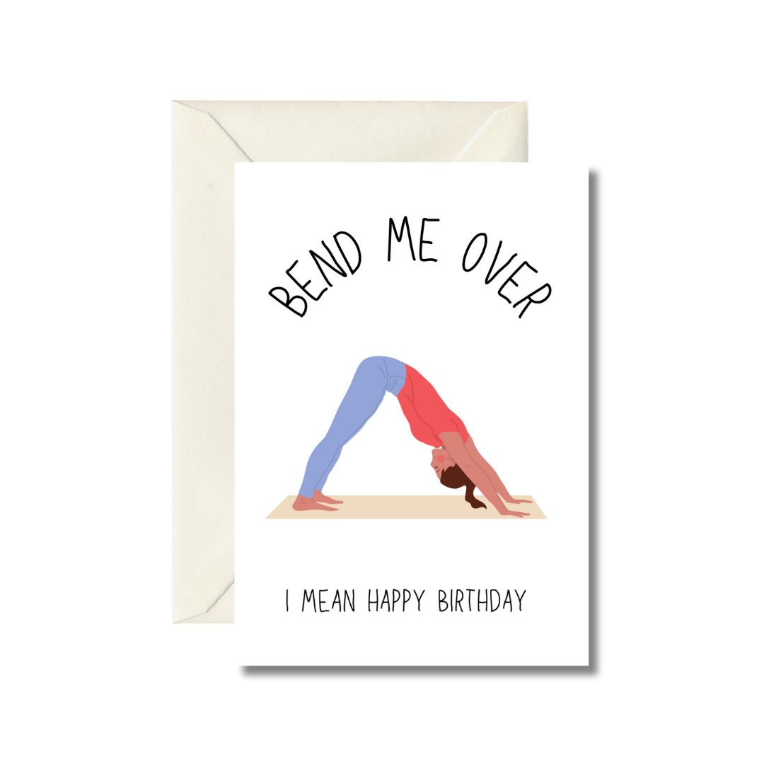 Yoga Birthday Card