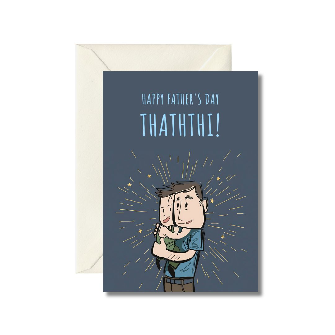 Happy Father's Day Thaththi Greeting Card