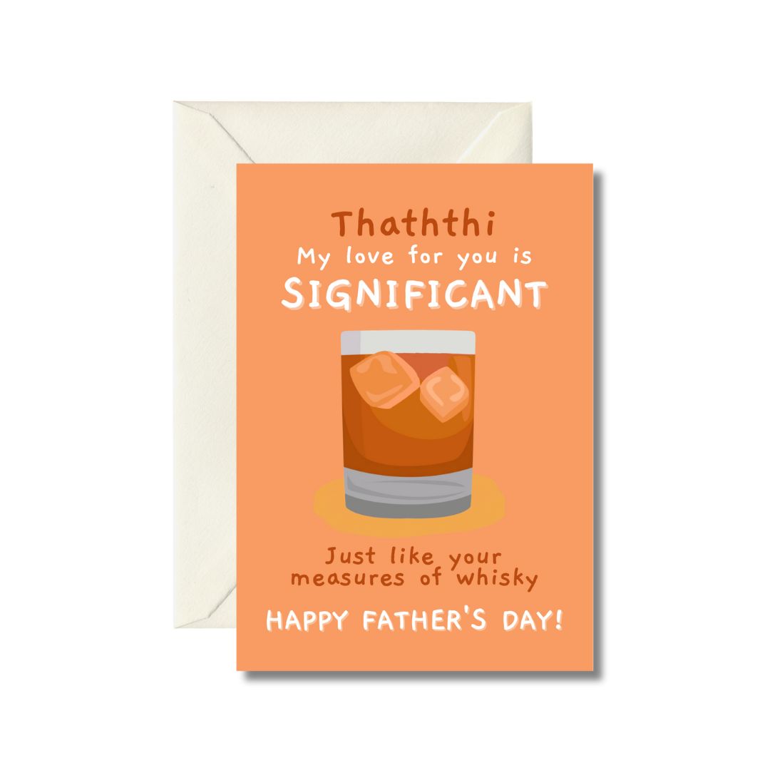 Father's Day Whisky Themed Greeting Card
