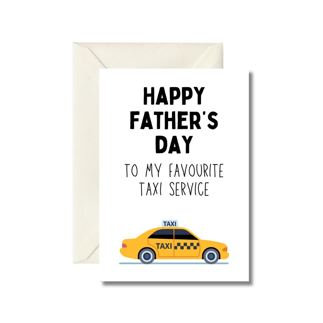 Happy Father's Day Taxi Service Card