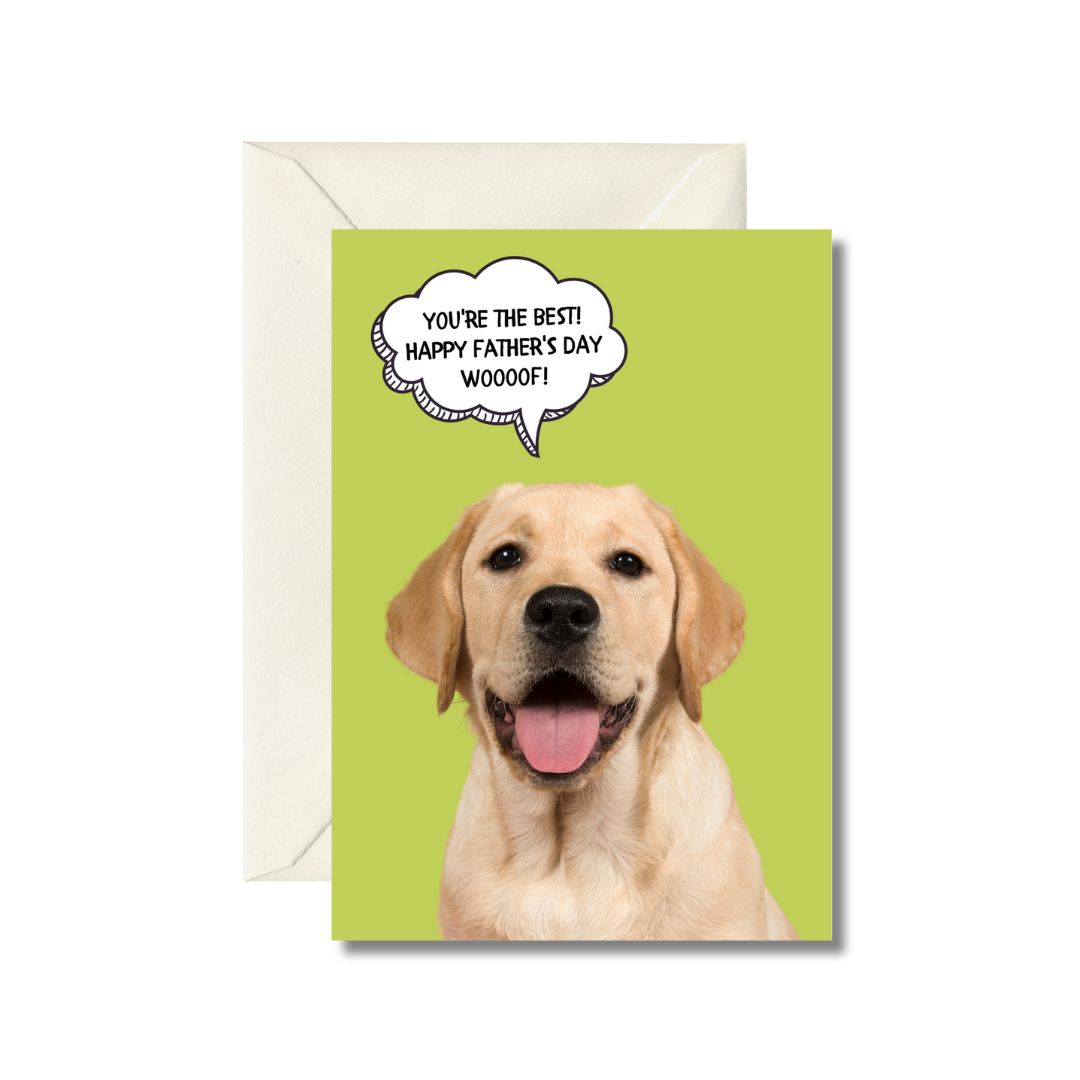 Happy Father's Day Dog Greeting Card