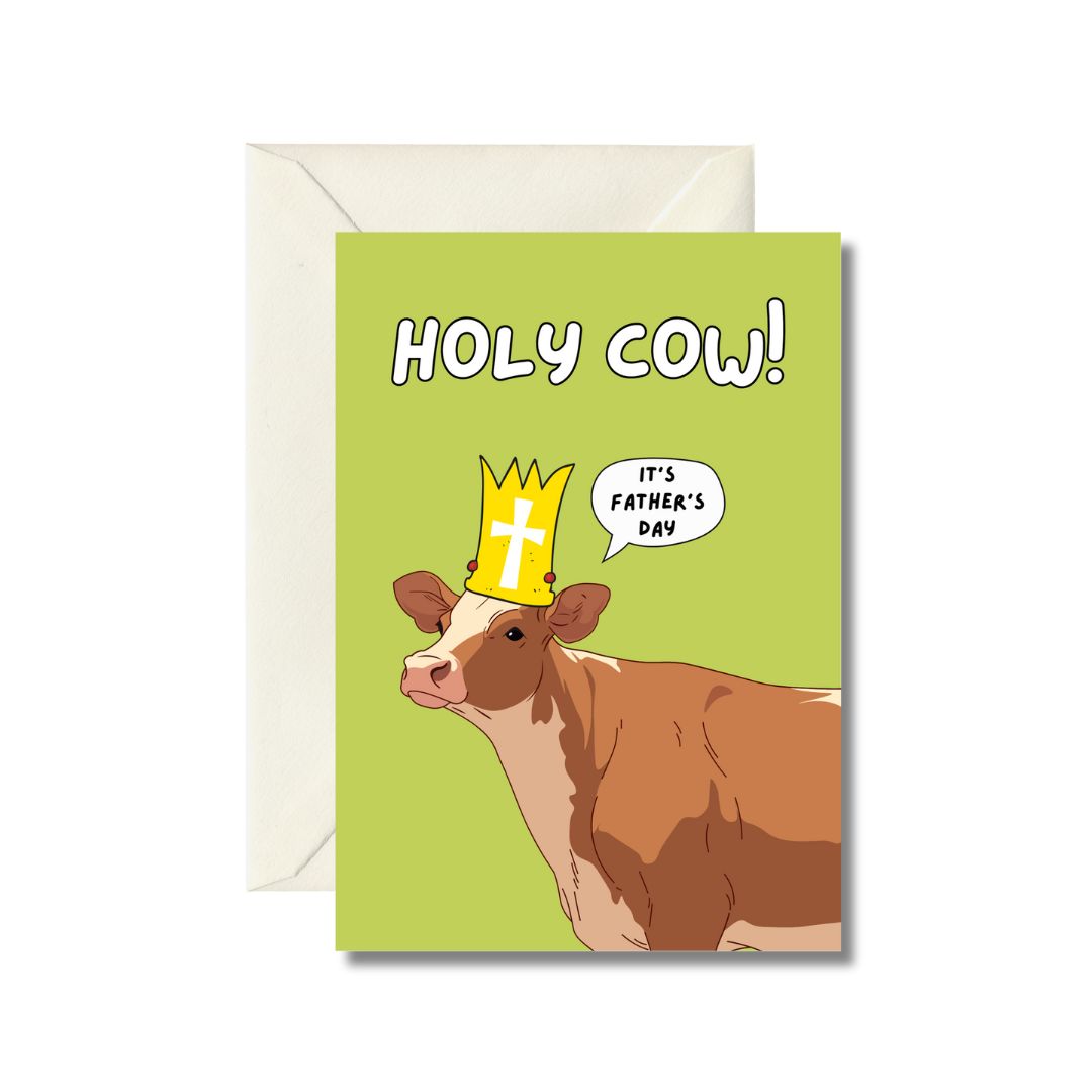 Holy Cow Father's Day Card