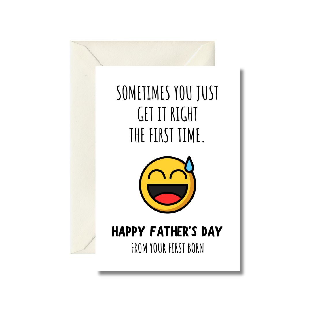 Happy Father's Day Card from First Born