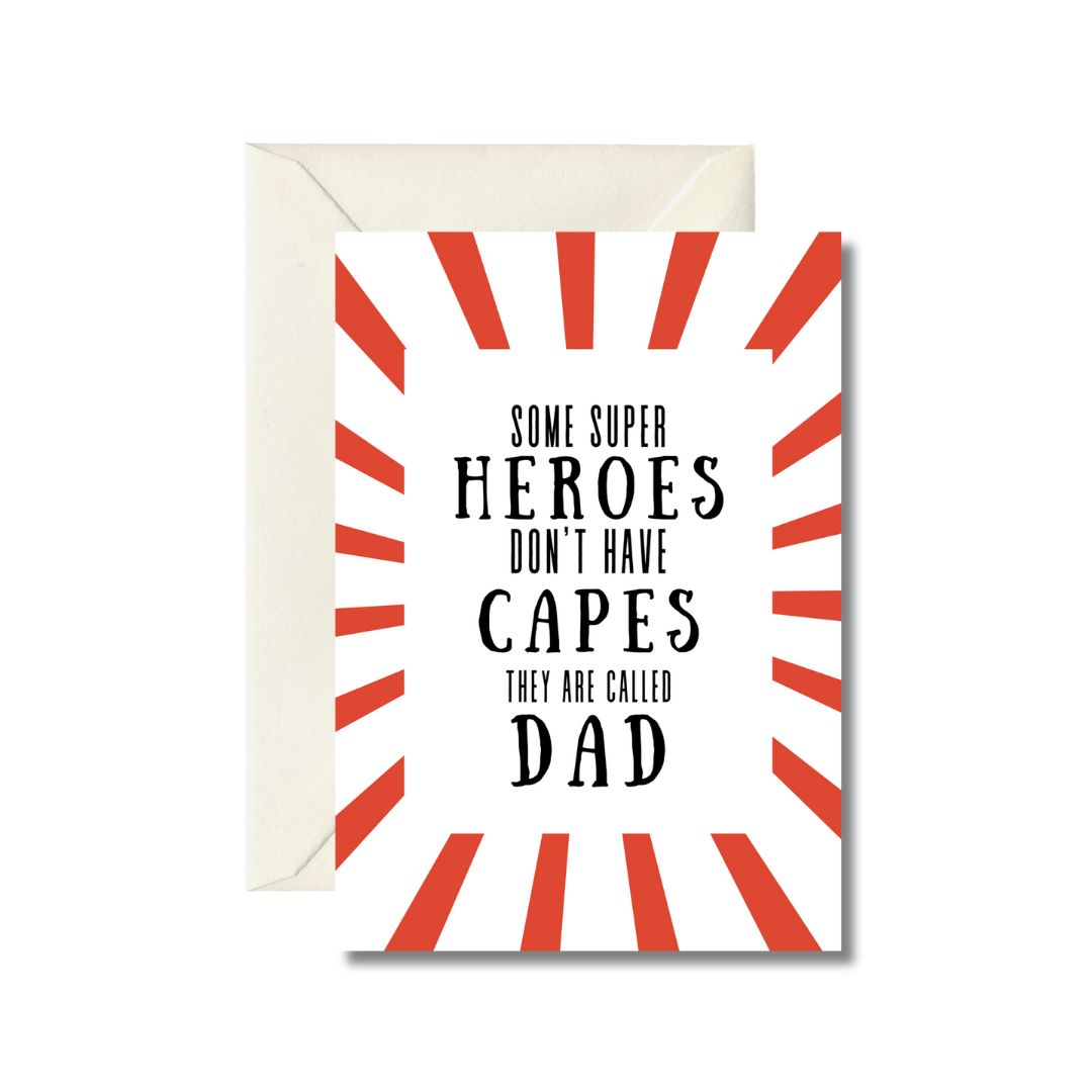 Super Hero Dad Greeting Card